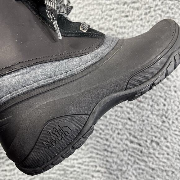 The North Face Boots Shellista III Shorty Womens 8 Black Gray Hiking Insulated - Picture 4 of 10